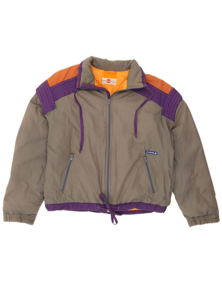 Giacca da sci da donna Colmar IT 44 Cotone color block grigio medio retrò