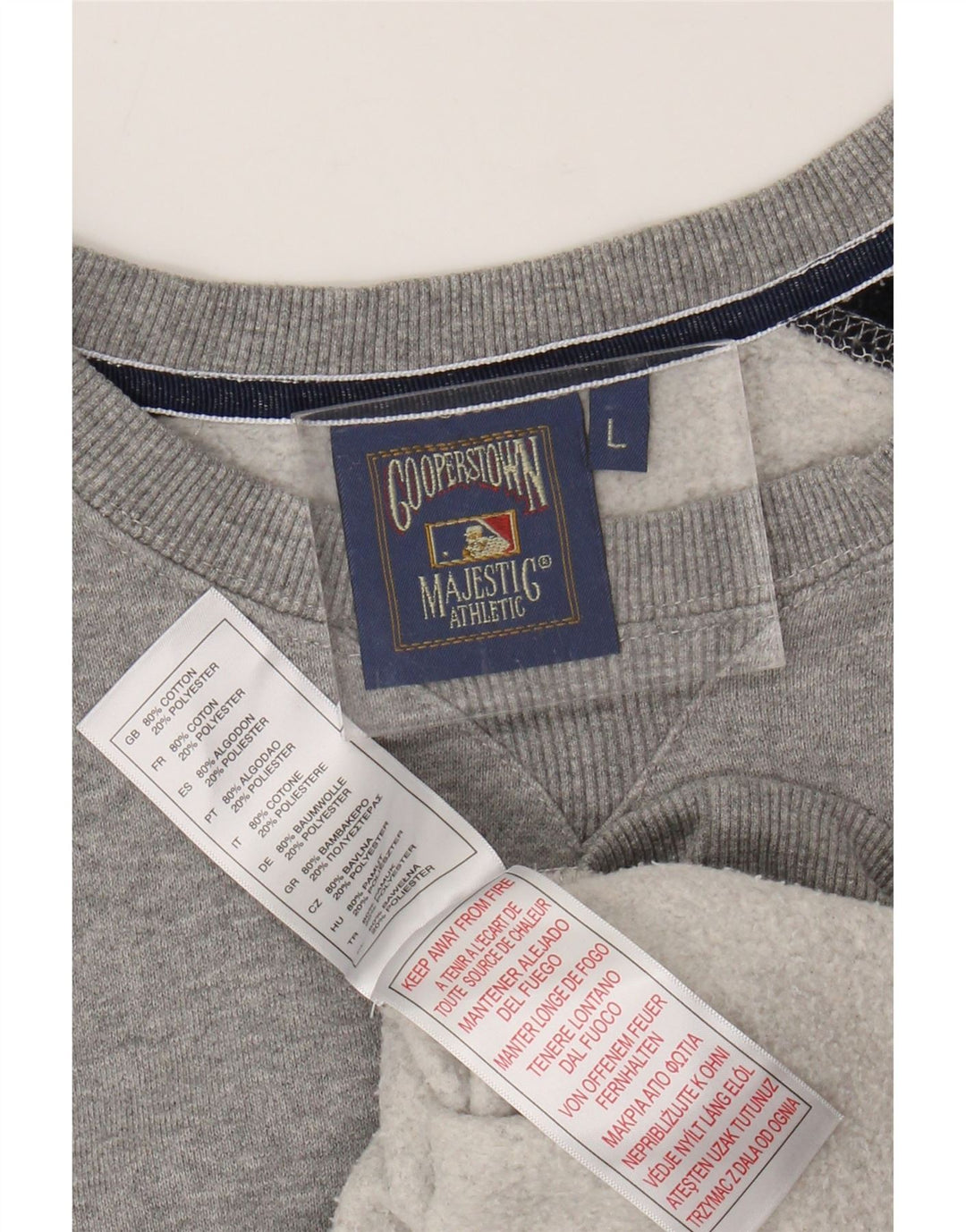 Maglione da donna MAJESTIC New York Yankees Felpa UK 16 Large Grigio