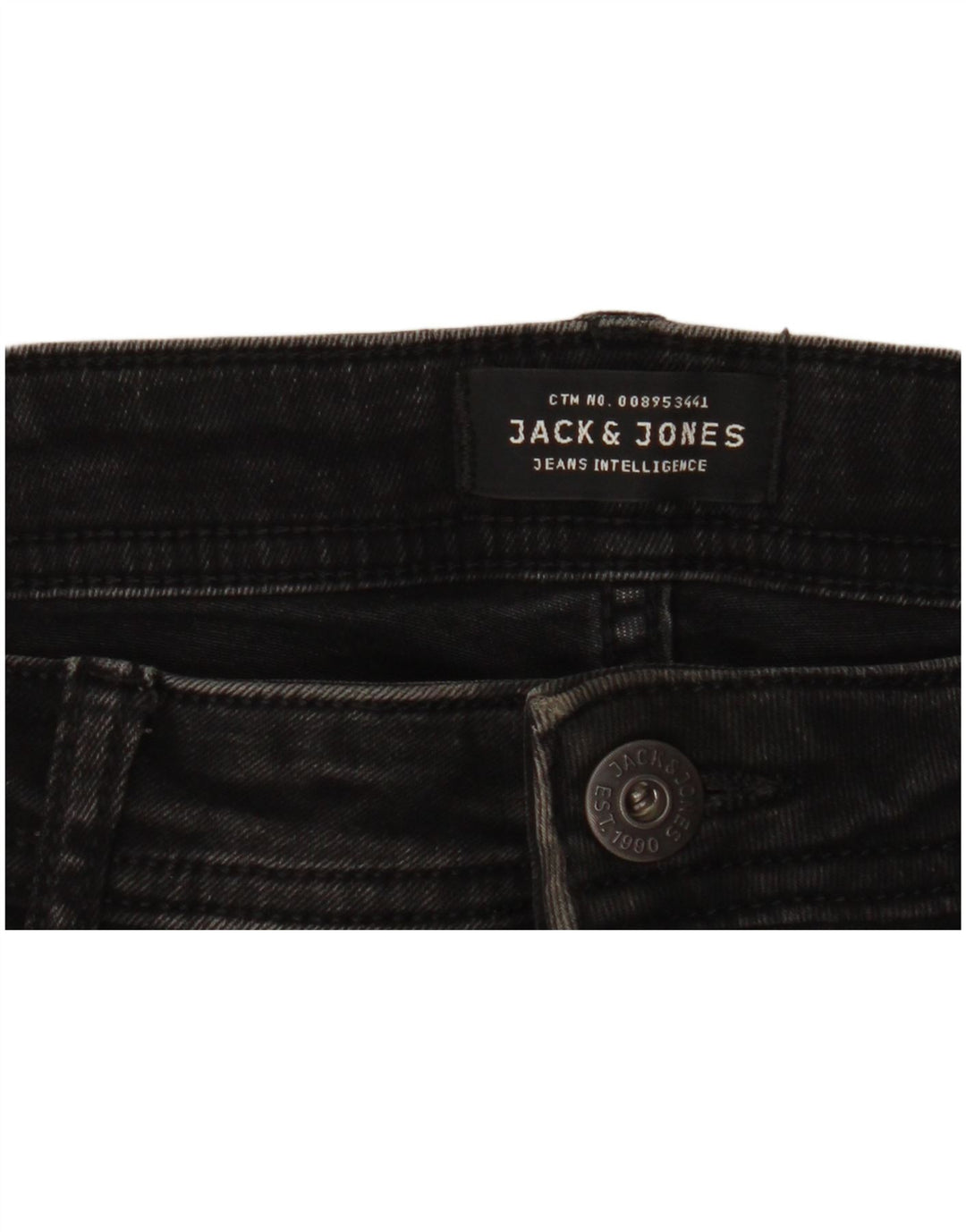 JACK & JONES Jeans skinny effetto consumato Liam da uomo W34 L31 neri