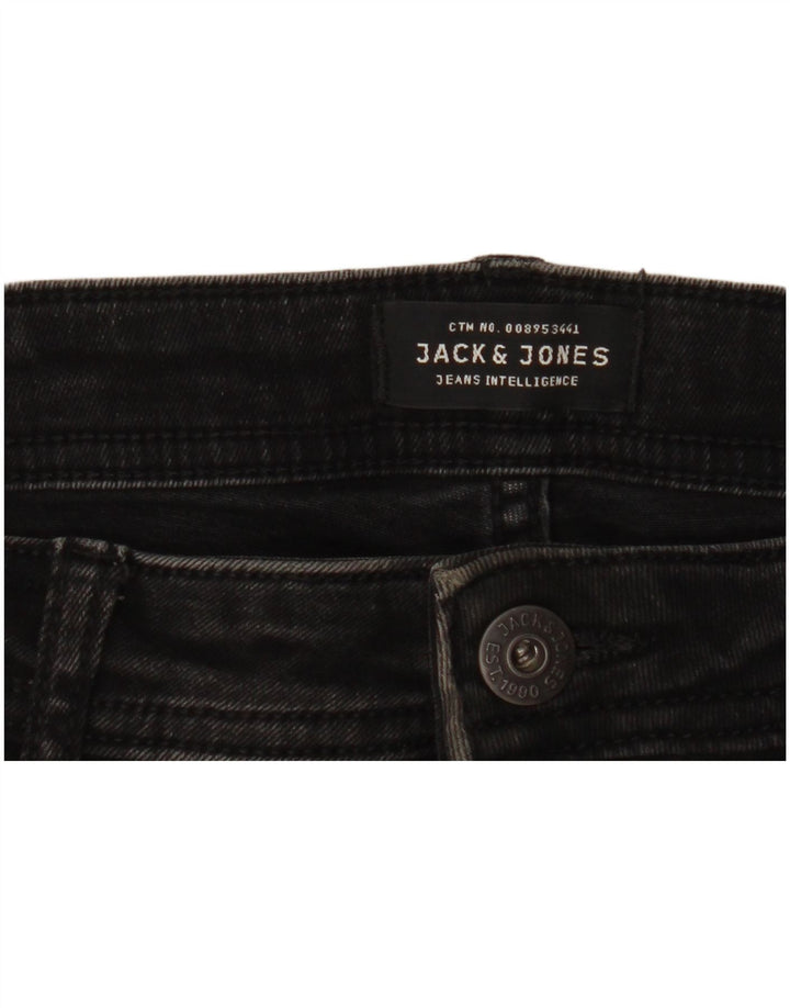 JACK & JONES Jeans skinny effetto consumato Liam da uomo W34 L31 neri