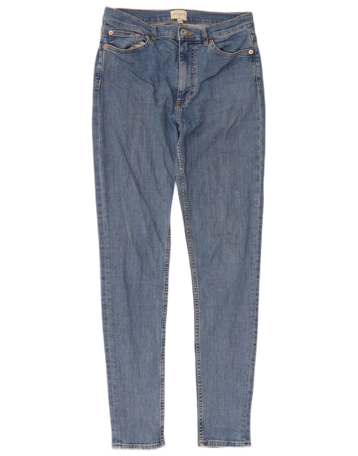 FRENCH CONNECTION Jeans skinny da donna UK 10 Small W28 L30 Blu
