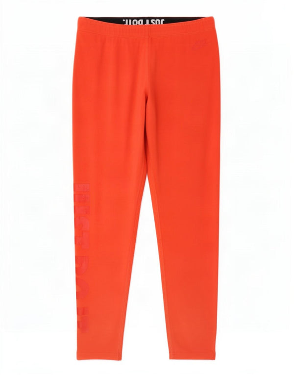 Leggings grafici da donna Nike UK 14 grande cotone arancione