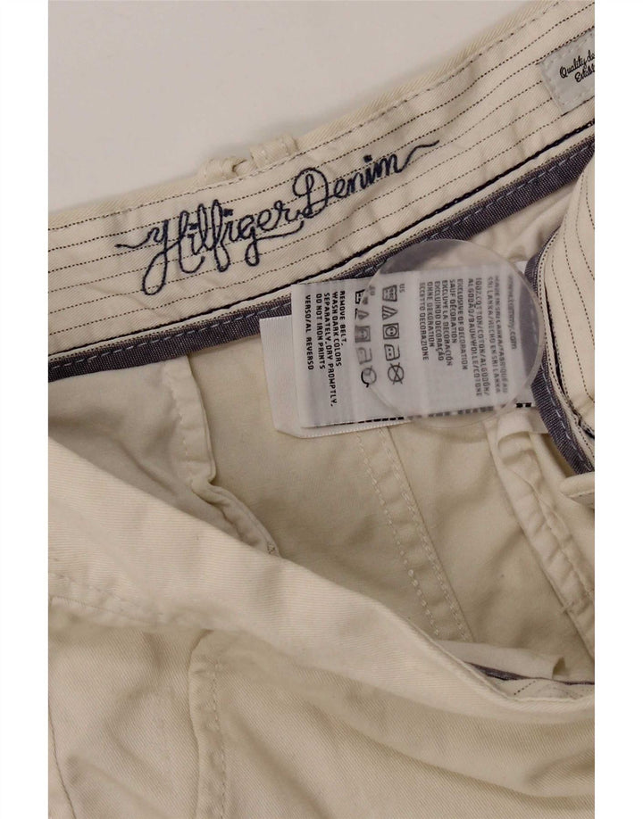 Pantaloncini chino da donna Tommy Hilfiger W28 cotone beige medio
