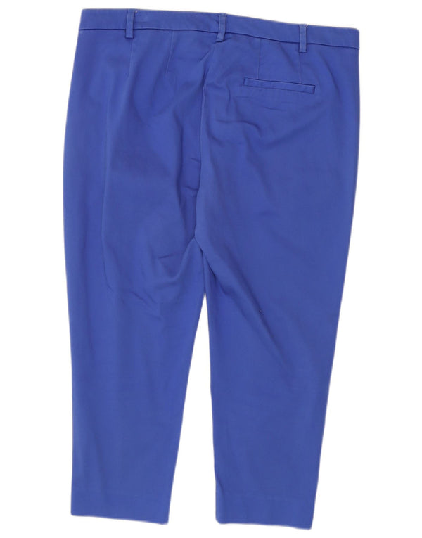 Pantaloni corti affusolati da donna Marks & Spencer UK 16 Large W36 L23 Blu