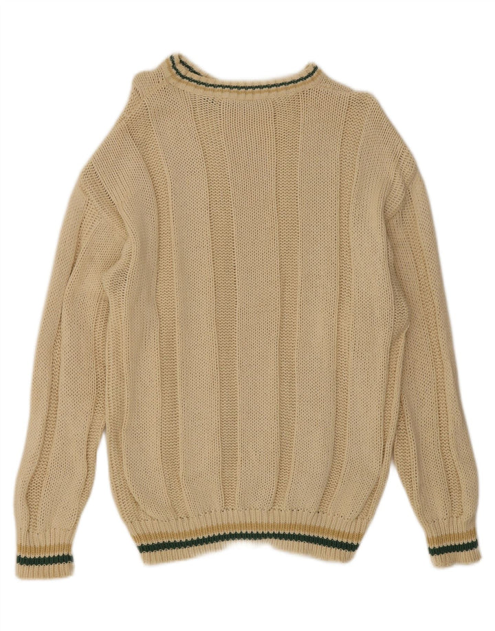 Maglione da uomo con scollo a barca Henry Cottons grande giallo
