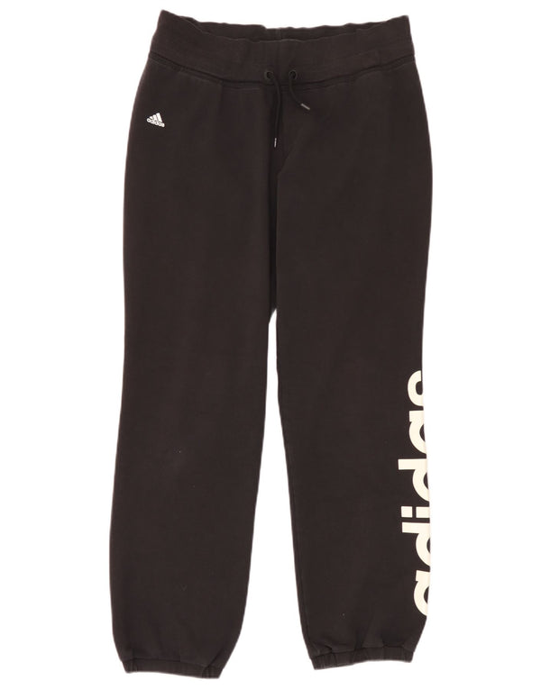 Pantaloni da tuta con grafica Adidas da donna Joggers UK 12/14 Medio Nero