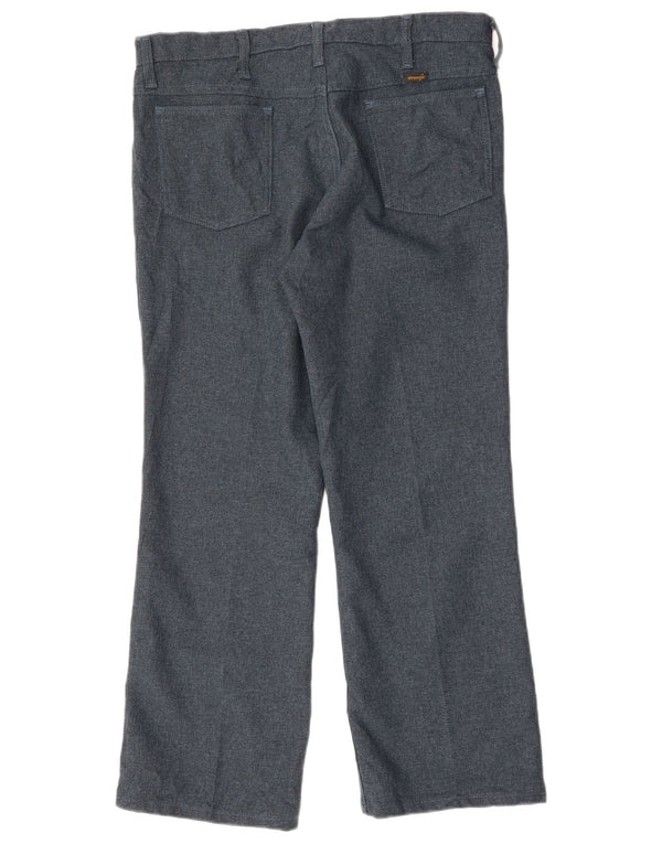 Pantaloni casual dritti da uomo WRANGLER W36 L29 poliestere blu navy