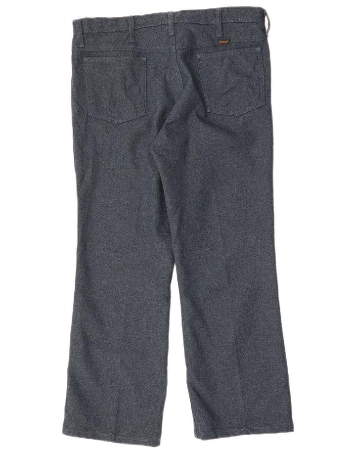 Pantaloni casual dritti da uomo WRANGLER W36 L29 poliestere blu navy