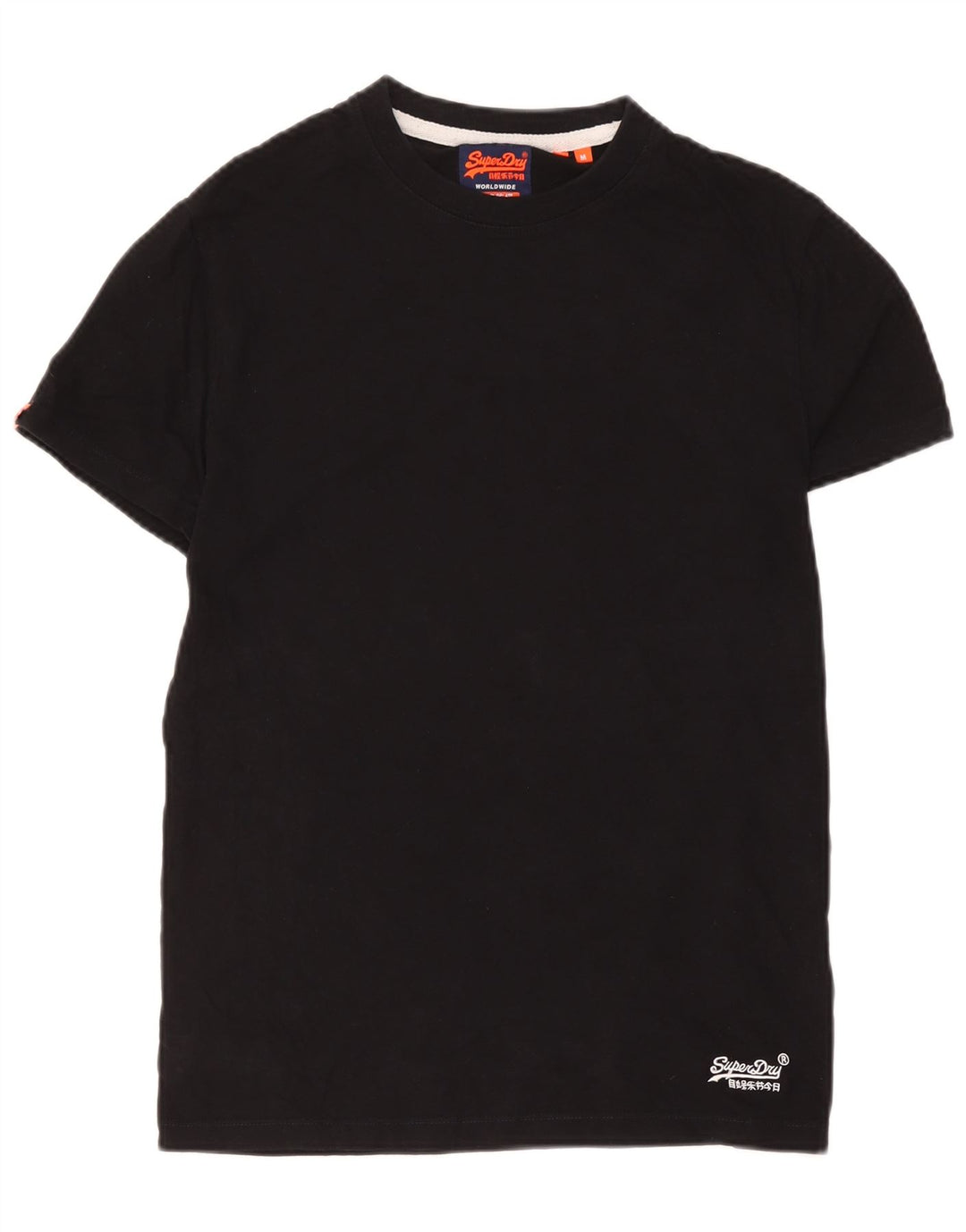 T-shirt da uomo Superdry Top in cotone nero medio