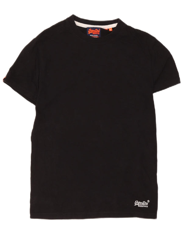 T-shirt da uomo Superdry Top in cotone nero medio