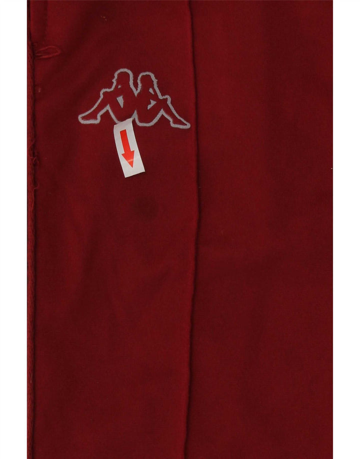 Pantaloni da tuta con grafica da uomo Kappa Small Borgogna in poliestere