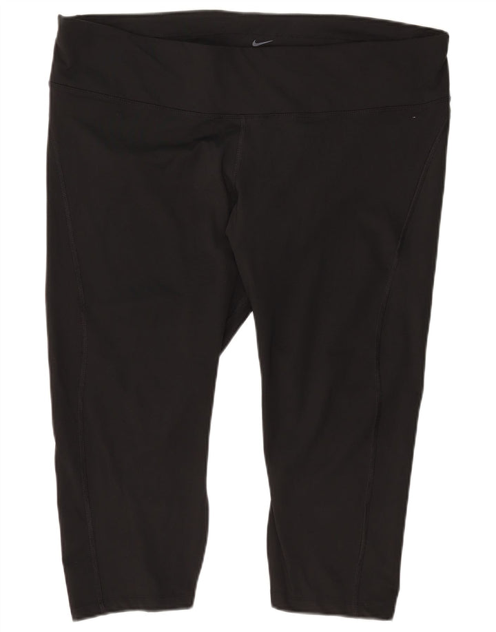 Leggings Nike Dri Fit Capri da donna UK 22 3XL poliestere nero
