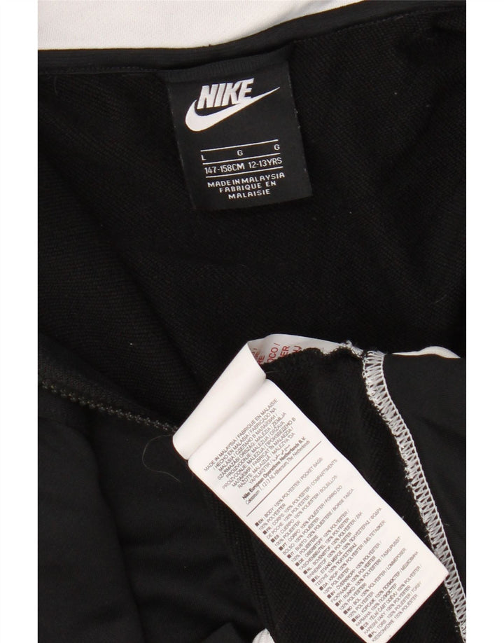 Giacca superiore della tuta da ragazzo Nike 12-13 anni Large Black Colourblock