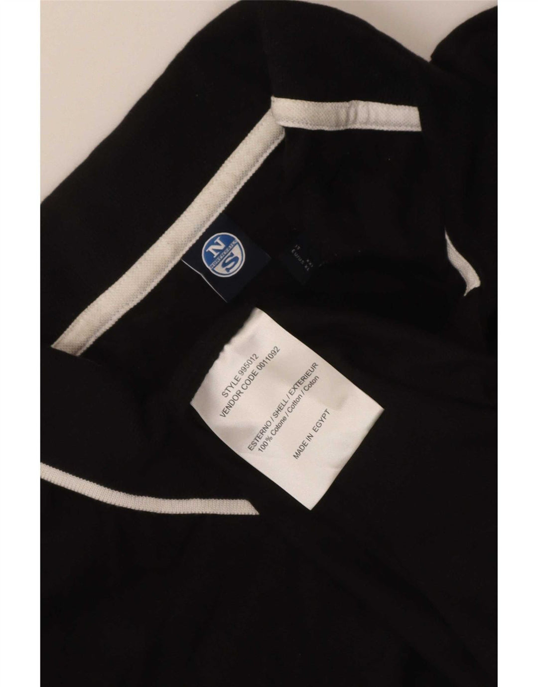 Polo da uomo North Sails XL in cotone a righe nere