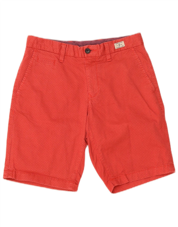 Pantaloncini chino Tommy Hilfiger da uomo Brooklyn W30 rosso medio geometrico