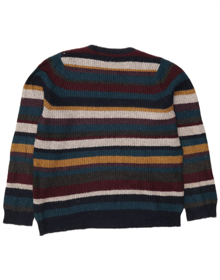 Maglione maglione girocollo da uomo Marks & Spencer a righe medie multicolore