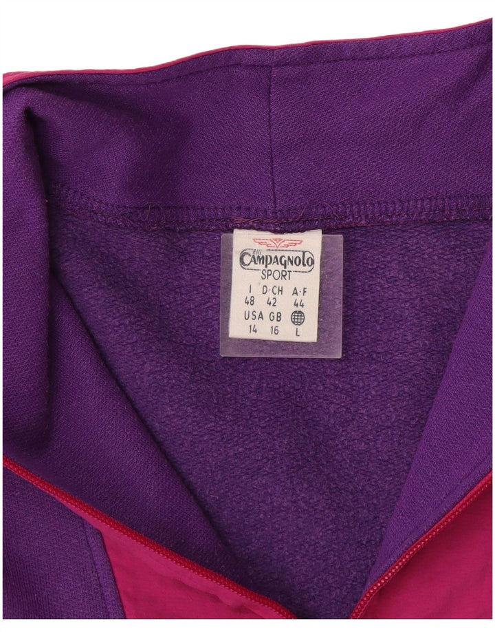 Campagnolo Felpa con grafica oversize da uomo UK 16 Large Viola