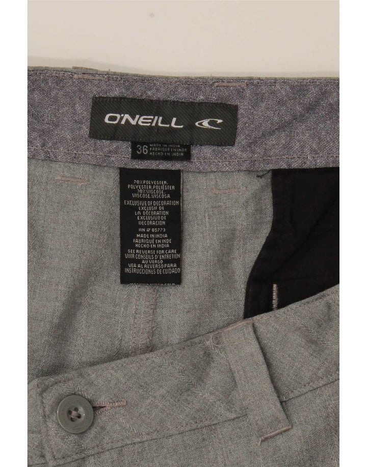 Pantaloncini chino da uomo O'Neill W36 poliestere a quadri grigi grandi