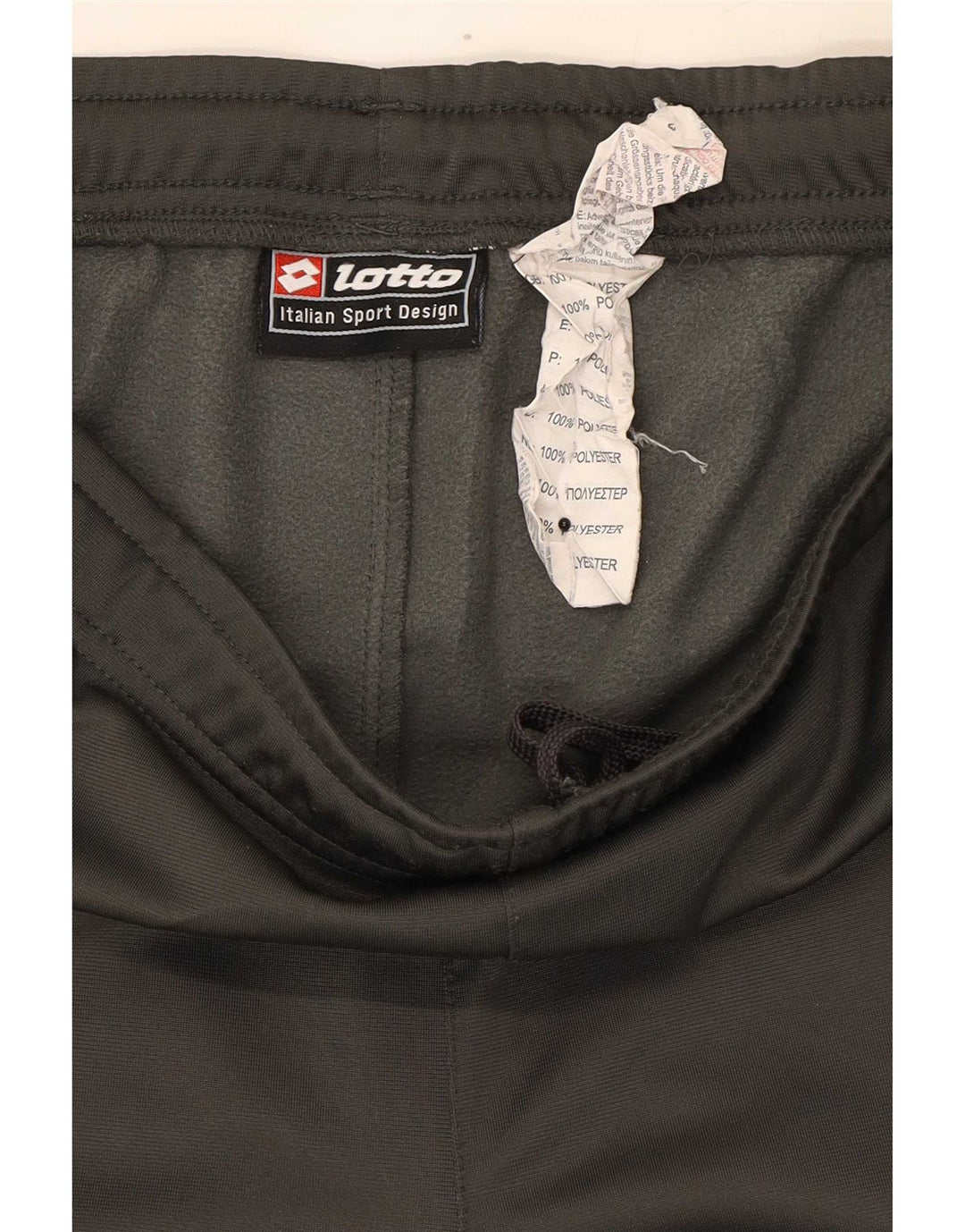 Pantaloni da tuta da uomo Lotto in poliestere grigio medio