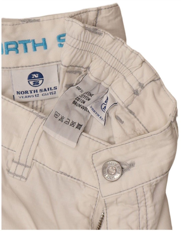 Pantaloncini cargo North Sails da bambino 11-12 anni W26 in cotone bianco