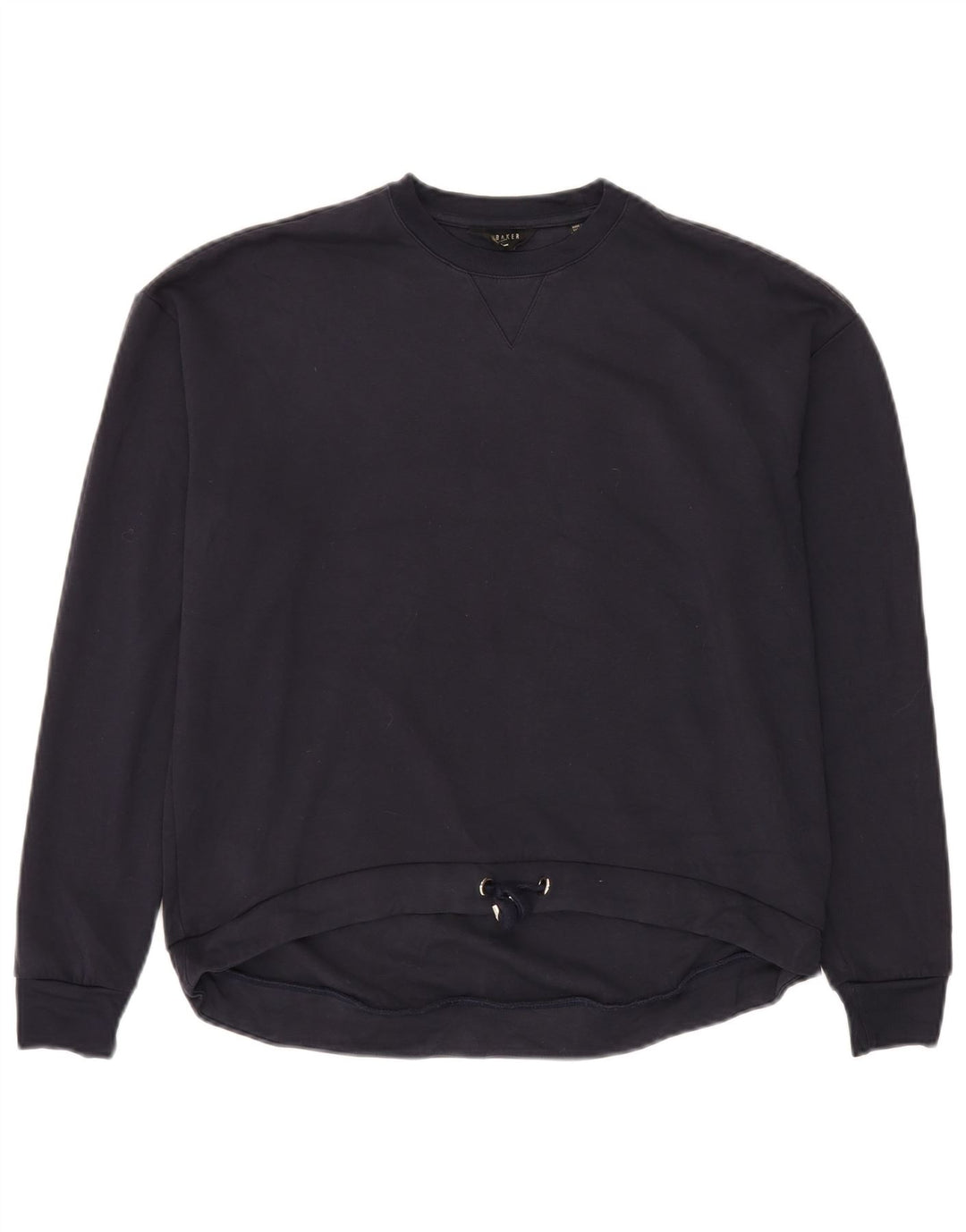 Felpa da uomo Ted Baker, taglia 2, piccola, in viscosa blu navy