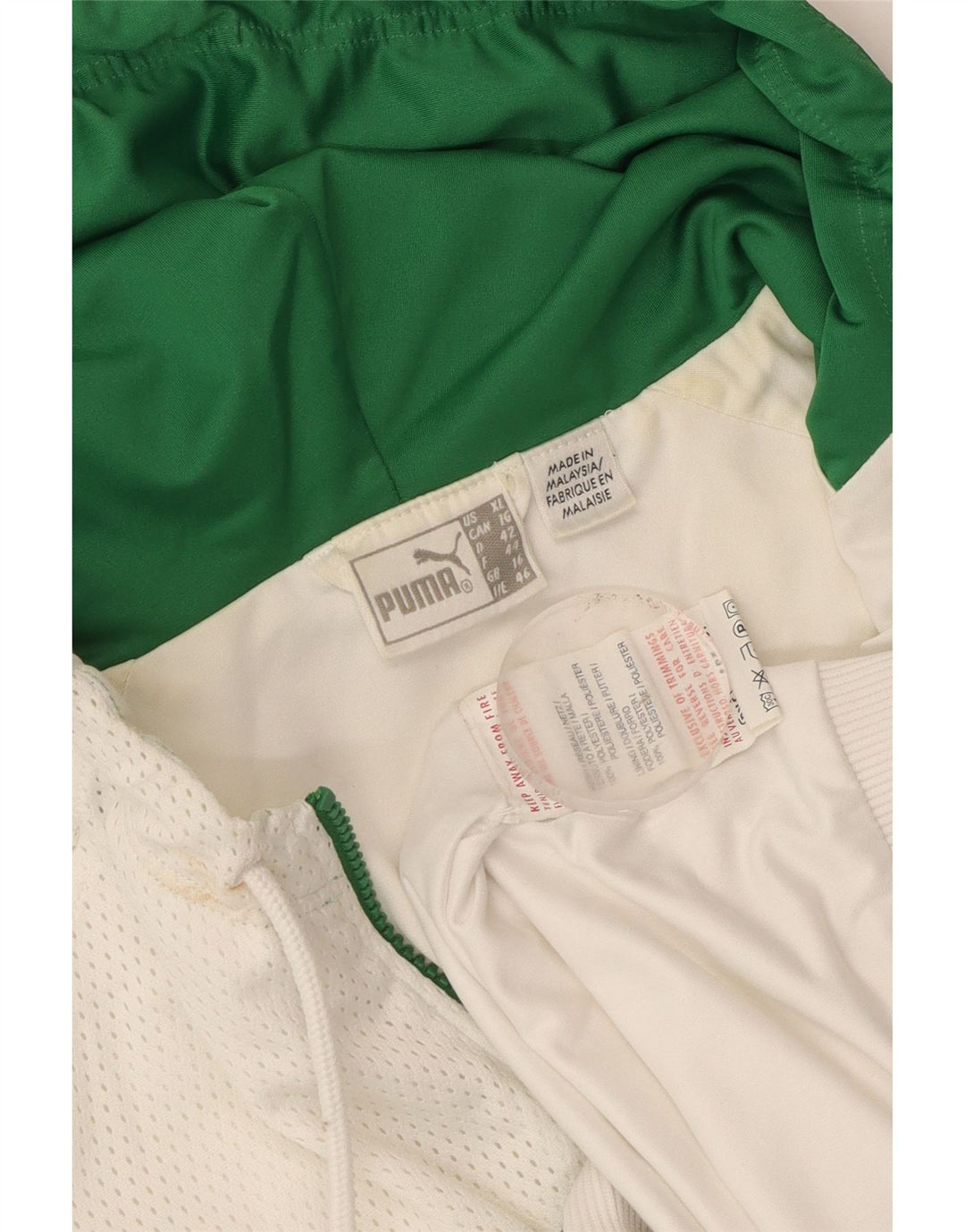 Giacca sportiva da donna con cappuccio Puma UK 16 Large White Colourblock