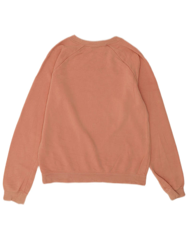 Felpa oversize con grafica Nike da donna UK 6 XS cotone rosa