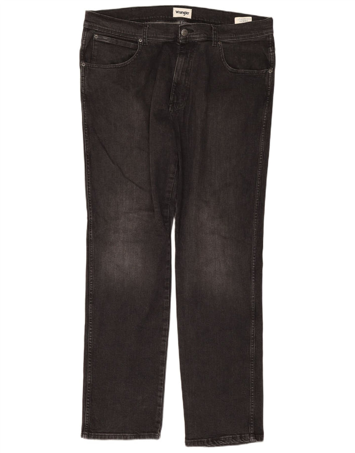 Jeans Wrangler Texas Slim da uomo W38 L34 cotone grigio