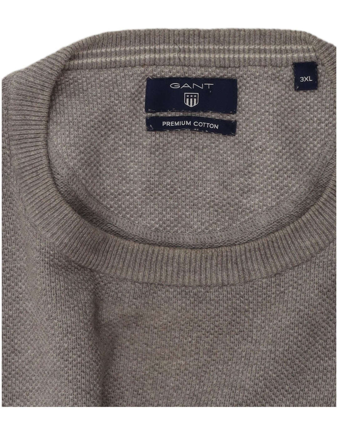 Maglione maglione girocollo da uomo Gant 3XL cotone grigio