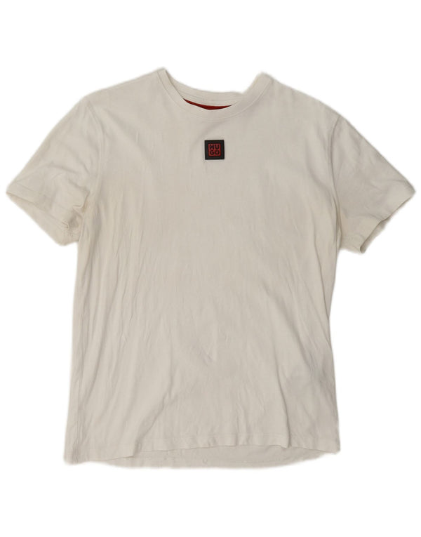 T-shirt da uomo Hugo Boss Top in cotone bianco medio