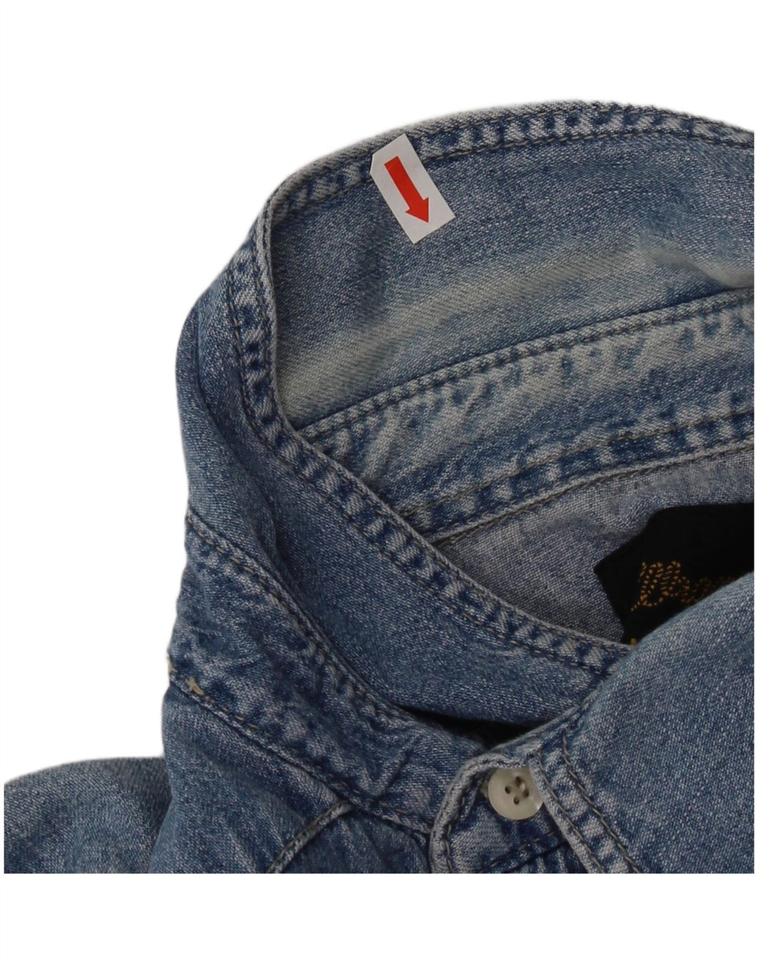 Camicia di jeans da uomo Wrangler XL in cotone blu