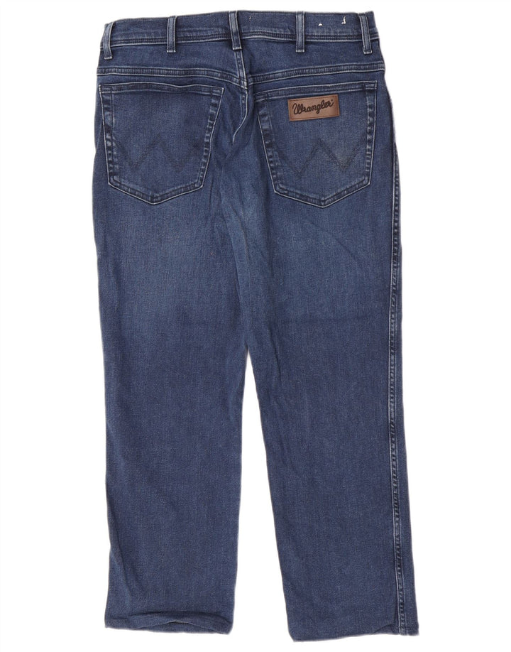 Jeans Wrangler Texas Slim da uomo W32 L26 cotone blu navy