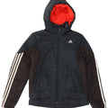 Giacca imbottita con cappuccio ADIDAS per ragazzi 13-14 anni Blu navy Colourblock