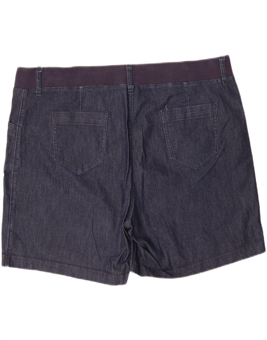 Pantaloncini di jeans a vita media da donna LEE Riders US 22 2XL W44 L7 Cotone blu navy