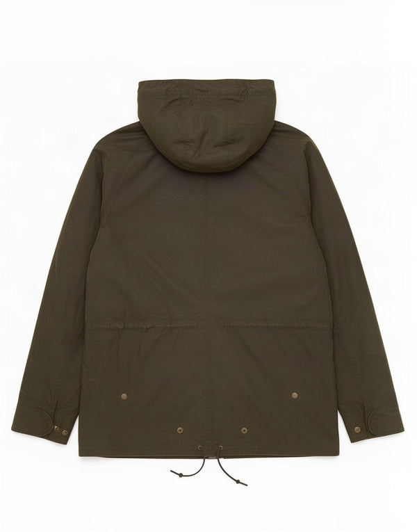 Giacca da donna in cotone cerato con cappuccio Barbour UK 18 XL Cachi