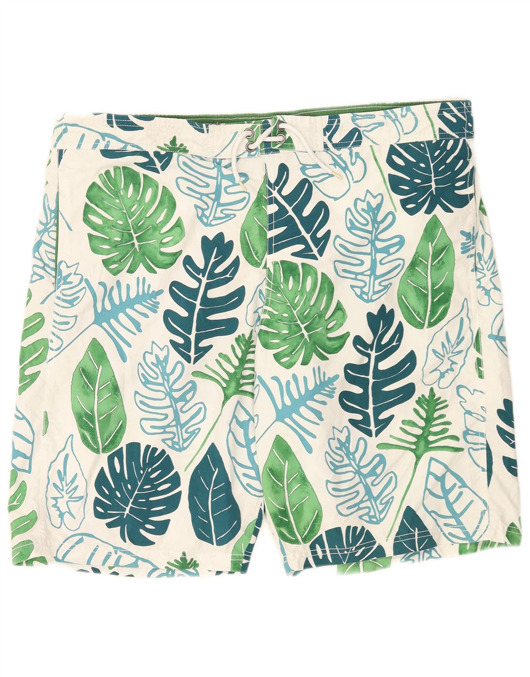 Pantaloncini da bagno Marks & Spencer da uomo Blue Harbour 2XL bianchi floreali