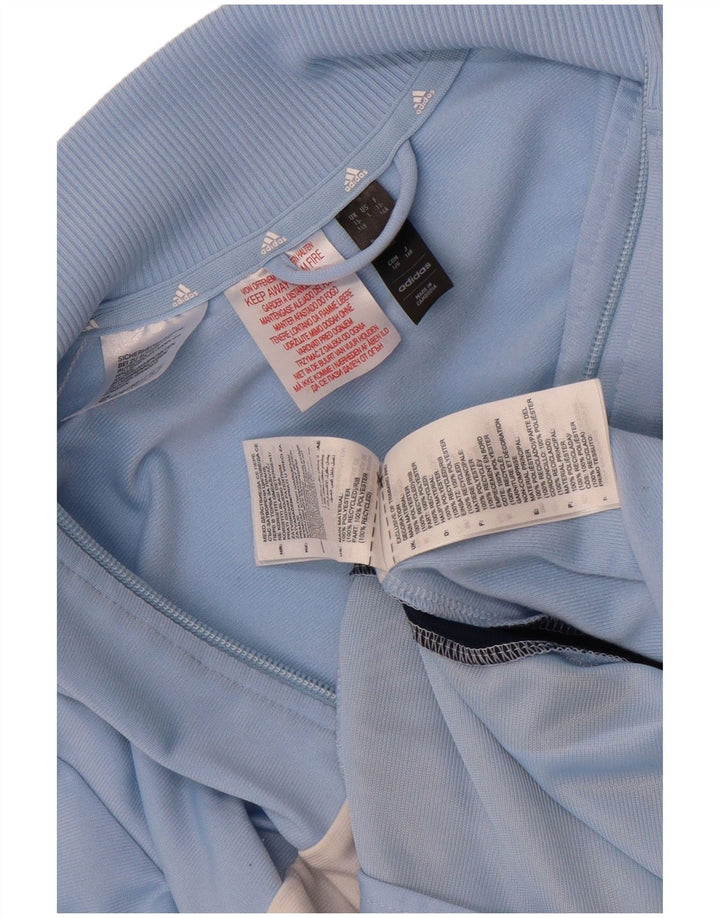 Giacca da tuta da ragazzo Adidas 13-14 anni in poliestere color block blu