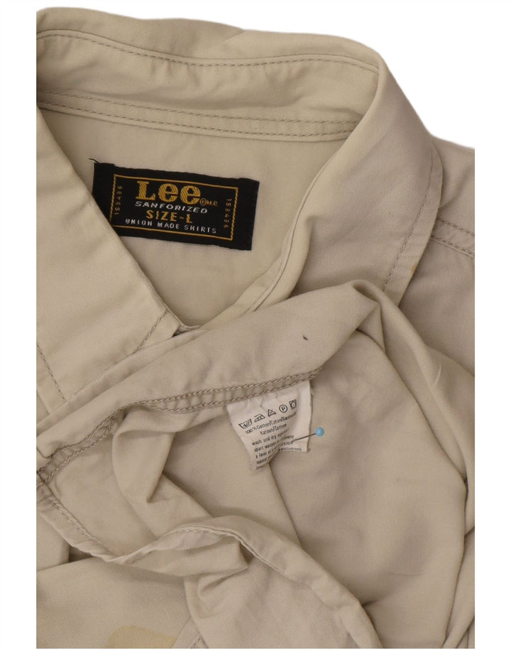 Camicia da uomo LEE Large Western in cotone beige