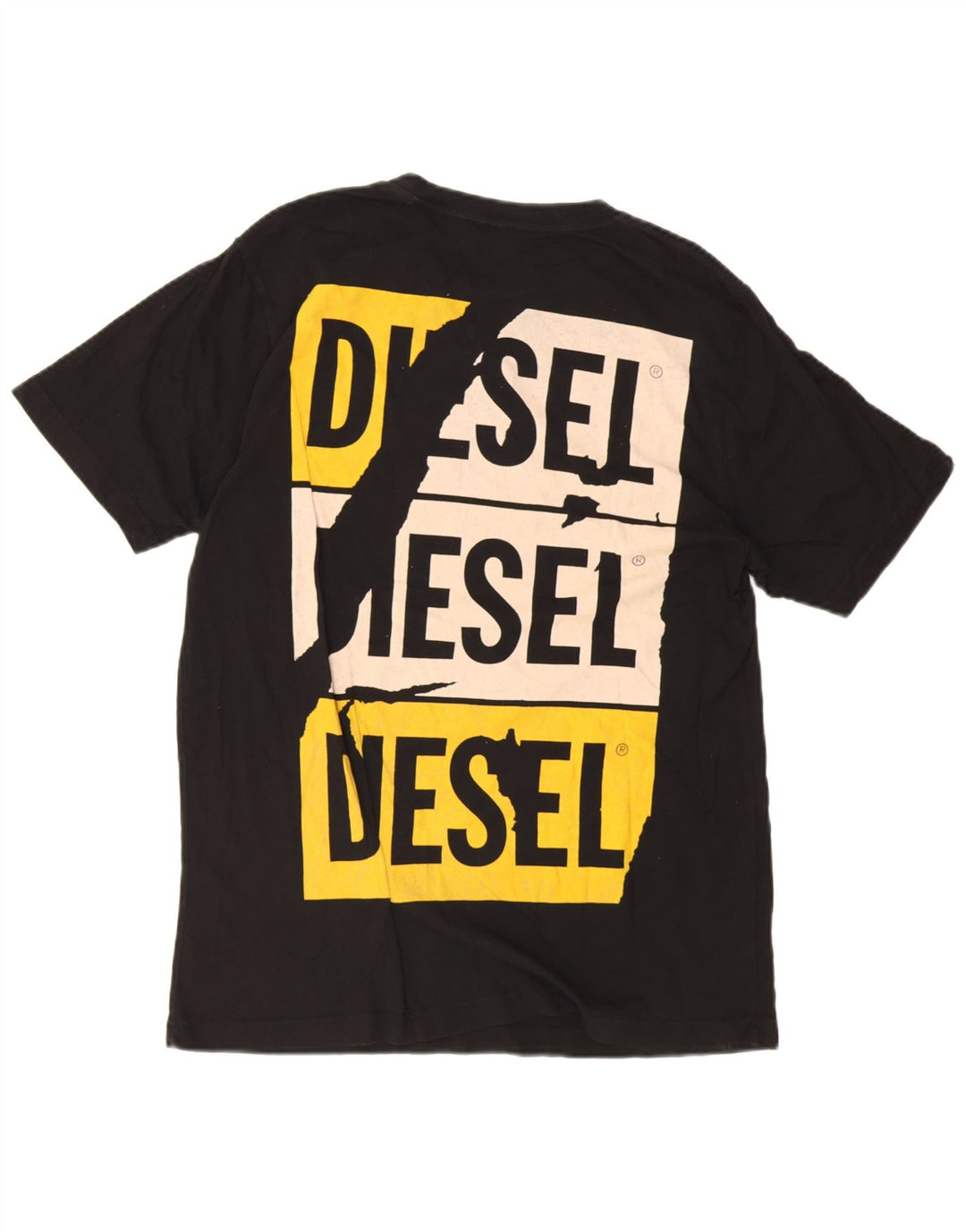 T-shirt grafica da uomo Diesel Top nera media