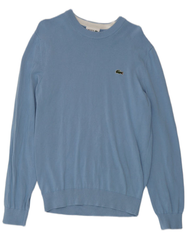 Maglione maglione da uomo con scollo a barca vestibilità regolare Lacoste taglia 4 blu medio