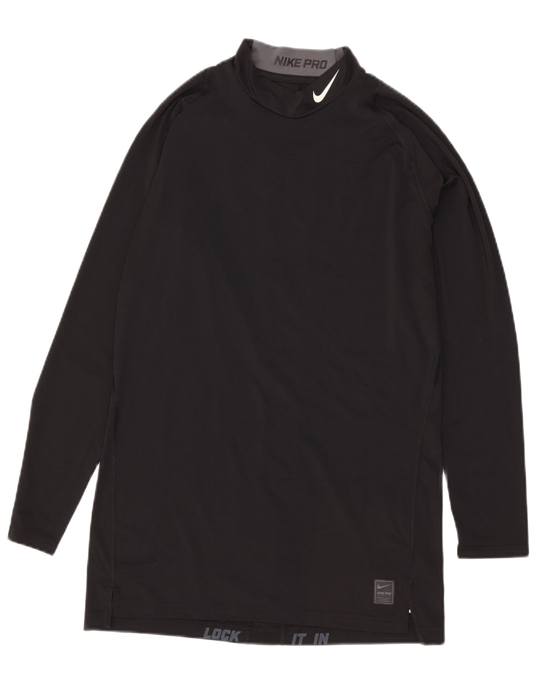 Top Nike Compression Graphic da uomo manica lunga 2XL poliestere nero