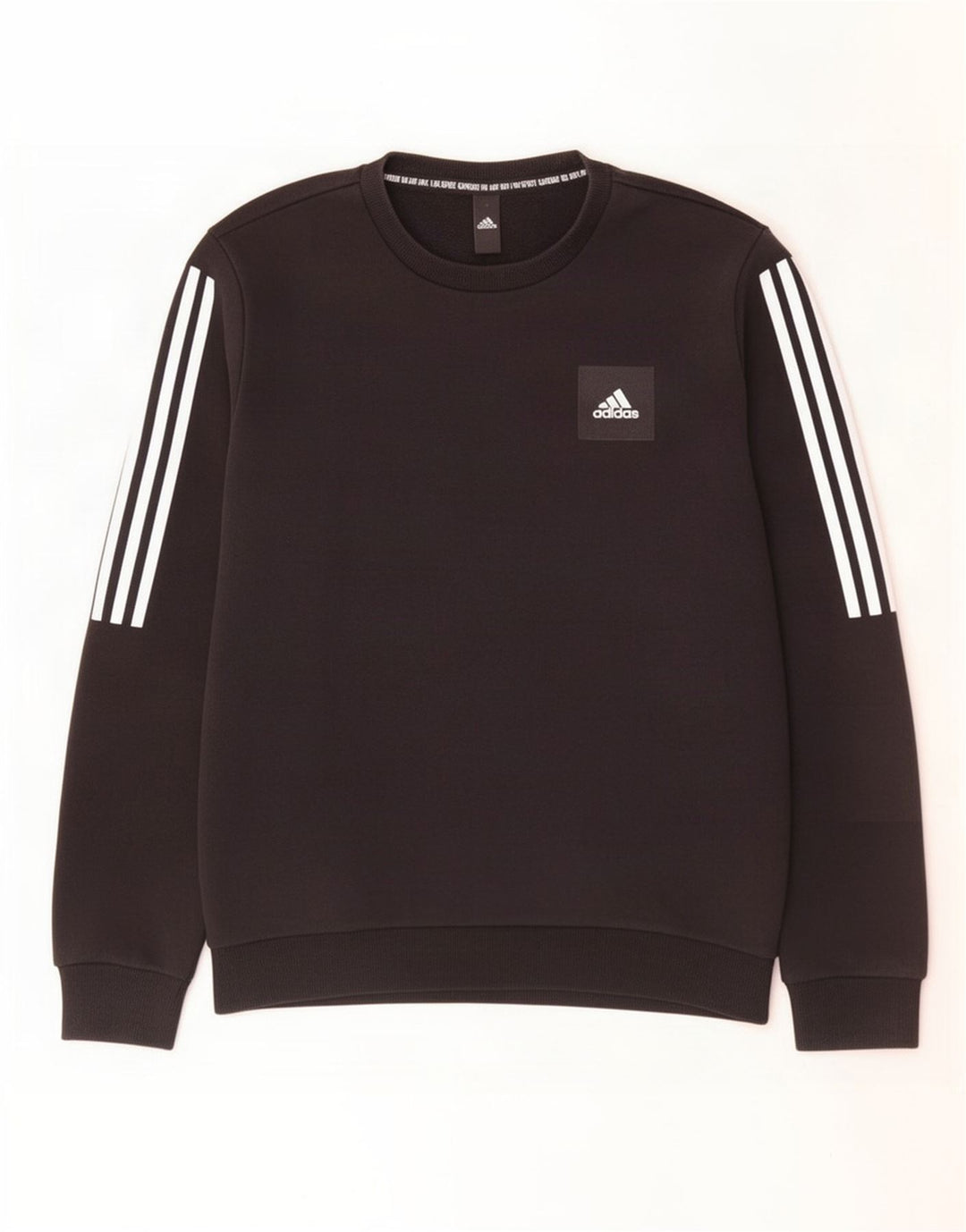 Felpa Adidas Uomo Maglione Piccolo Cotone Nero