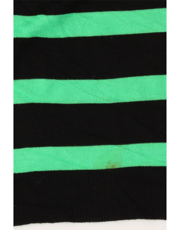 Maglione Zara da donna con scollo a barchetta e motivo astratto UK 14 medio nero