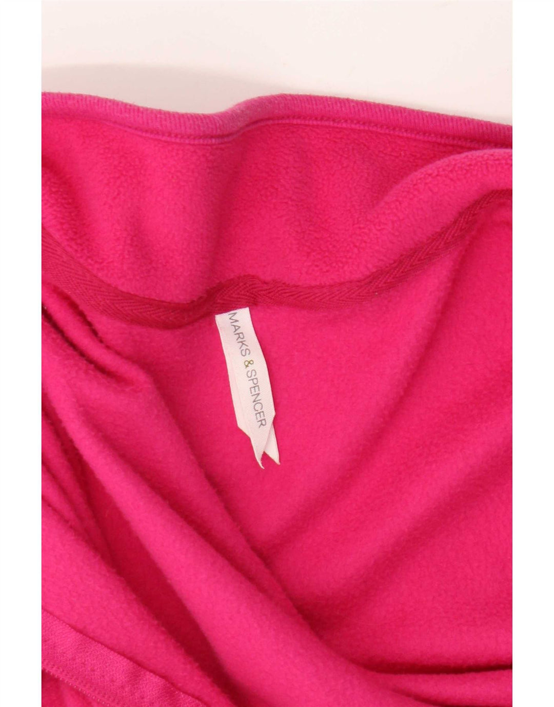 Giacca in pile da donna Marks & Spencer UK 14 rosa medio