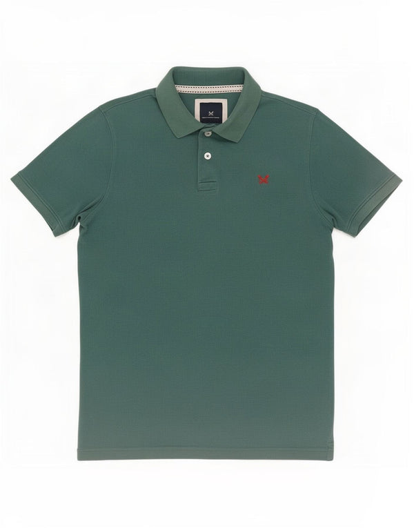 Crew Clothing Polo da uomo in cotone verde medio