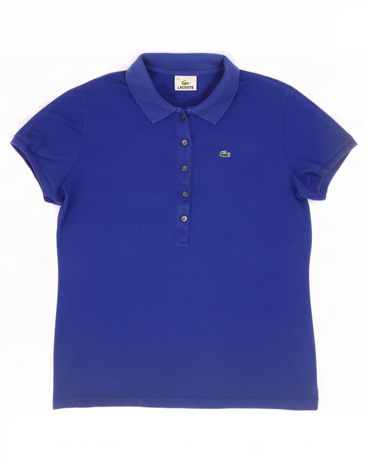 Polo da donna Lacoste taglia 40 in cotone blu medio