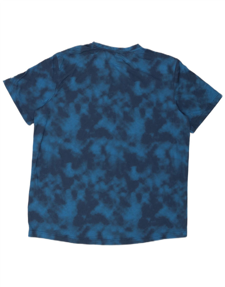 RUSSELL ATHLETIC Maglietta da uomo Dri-Power Top XL Blu Tie Dye
