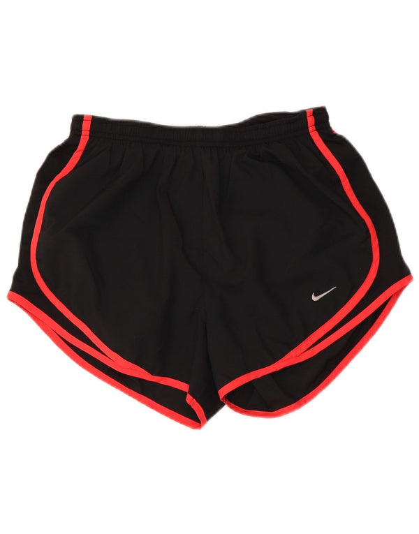 Pantaloncini sportivi Nike Dri Fit da donna UK 8 piccoli neri