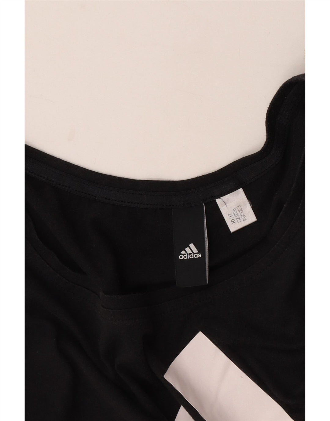 T-shirt grafica da donna Adidas Top UK 12 media nera