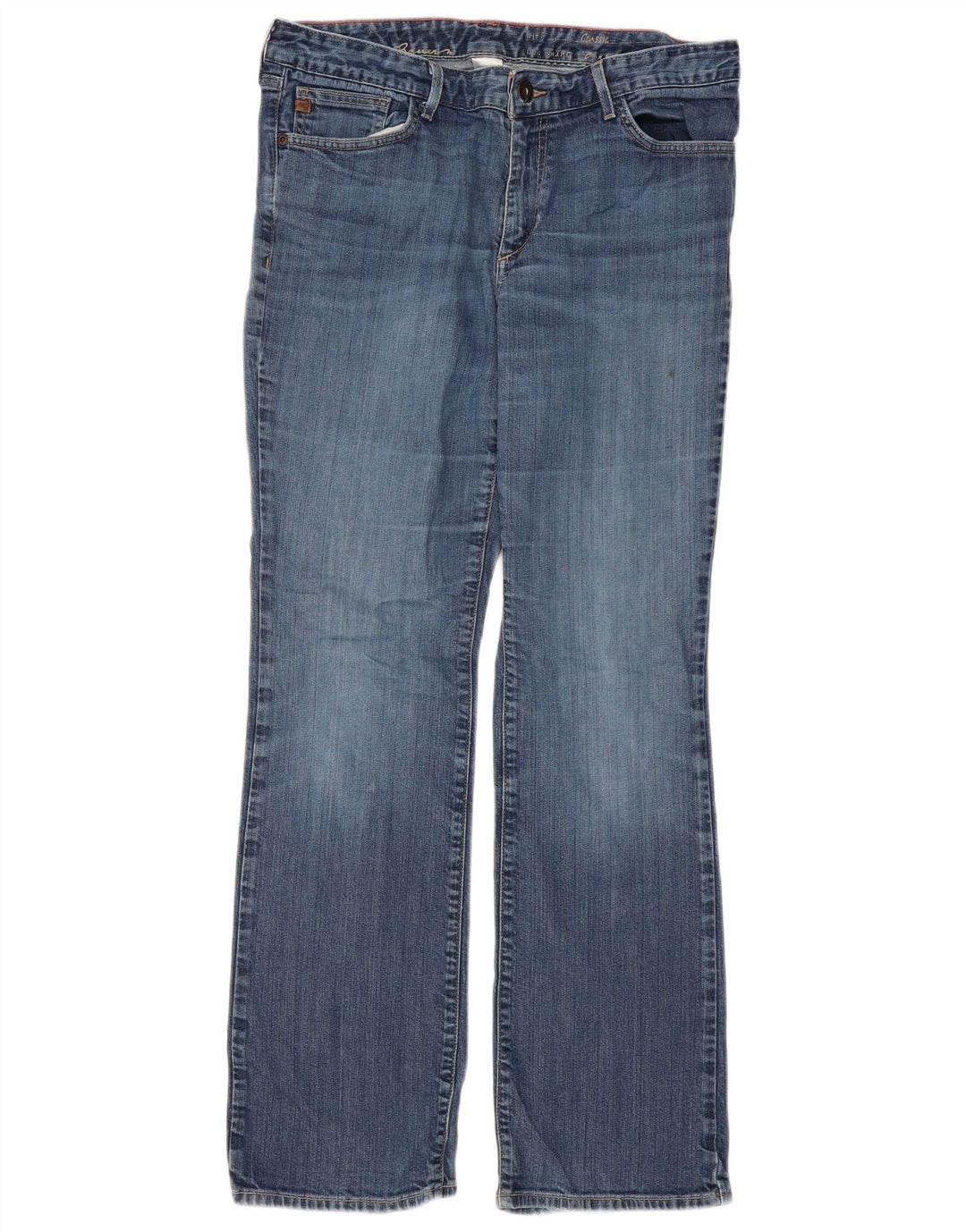 Eddie Bauer Jeans classici bootcut da donna EU 12 Large W32 L31 Cotone blu